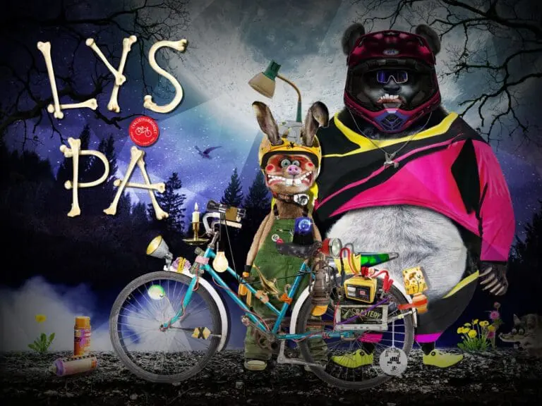 Trafiksikre børn med lys og reflekser